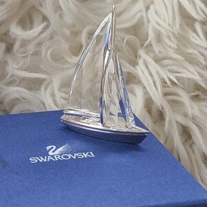Swarovski Sailboat Silver Rhodium 626856- Like New In Box